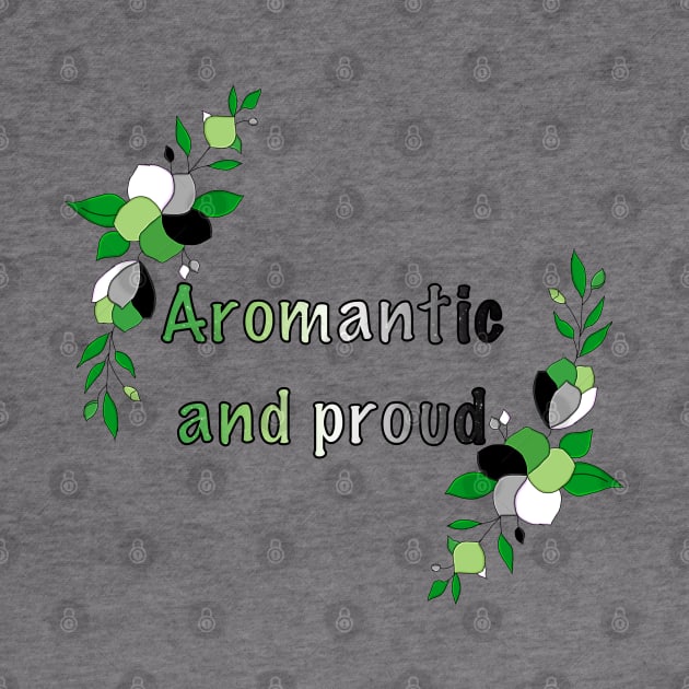 Aromantic and proud floral design by designedbyeliza